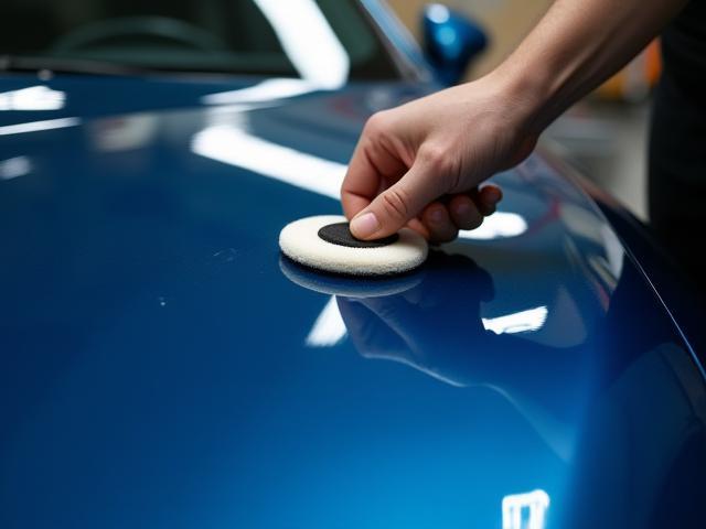 Application d'un traitement céramique sur carrosserie