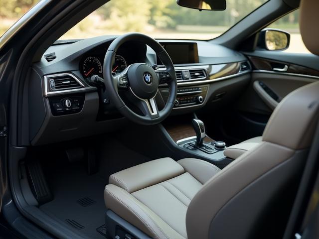 Intérieur de voiture propre et aspiré